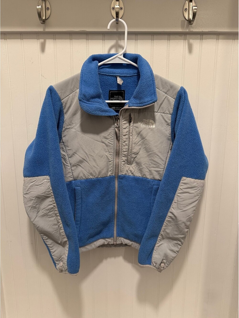 The North Face Women's Blue Gray Fleece Full Zip Jacket Size XS